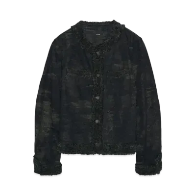 TAAKK SHORT DENIM JACKET "DARK NAVY"