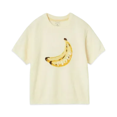 GELATO PIQUE Fruit Jacquard Pullover "Yellow"