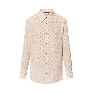 Louis Vuitton Monogram Silk Shirt "Beige"