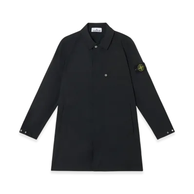 Stone Island 7100009 Micro Twill Soft Trench Coat with Anti-Drop - 25SS "Black"