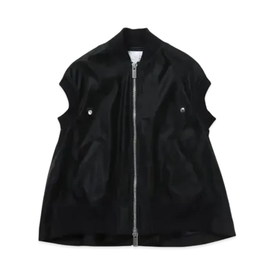 sacai Nylon Twill Vest "Black"