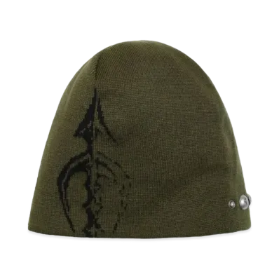 THUG CLUB Iron spear pin Beanie "Khaki"