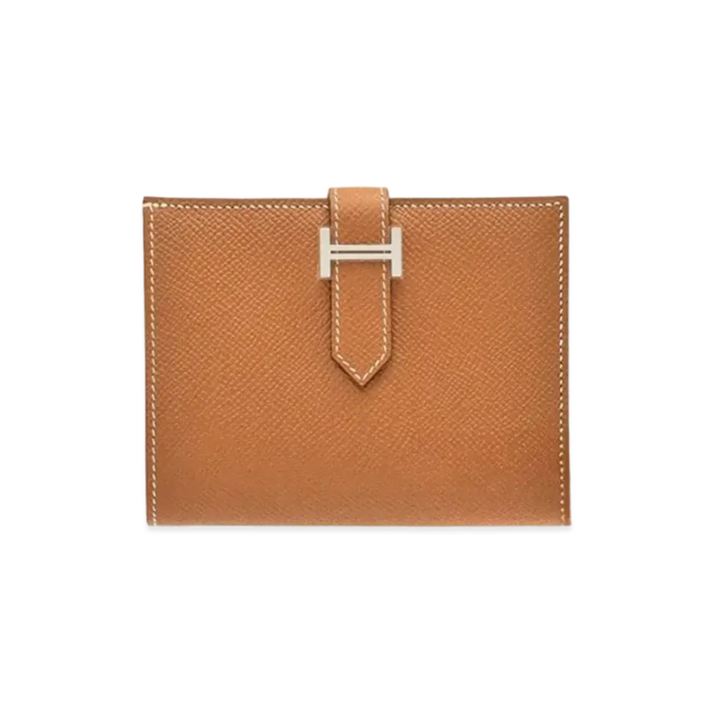 Hermes Bearn Compact Veau Epsom "Gold/Silver"