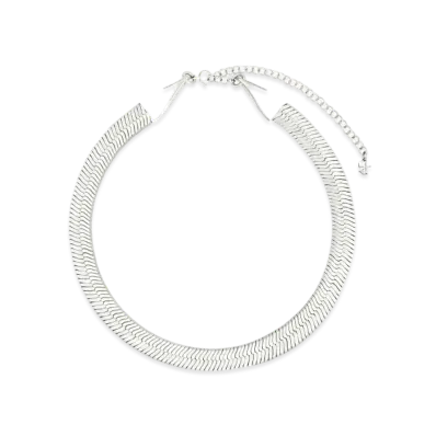 Courreges Snake Chain Chocker Necklace "Silver"