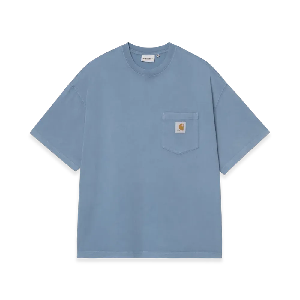 Carhartt WIP S/S Hudson Pocket T-Shirt "Sorrent(Chalk Wash)"