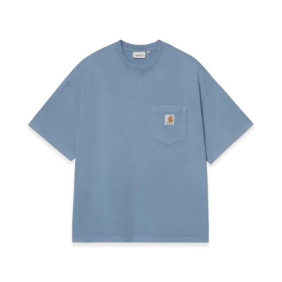 Carhartt WIP S/S Hudson Pocket T-Shirt "Sorrent(Chalk Wash)"