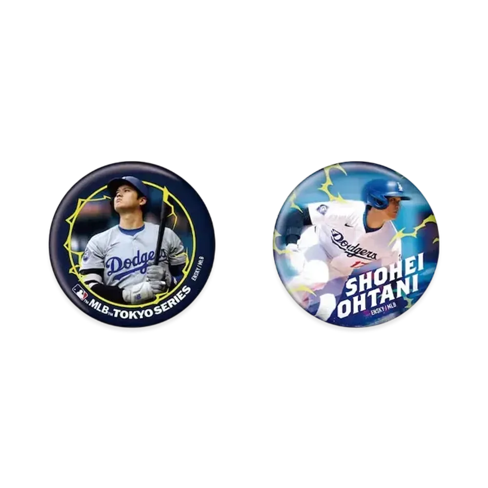 MLB Dodgers Shohei Otani Tokyo Series Opening Game Can Badge A