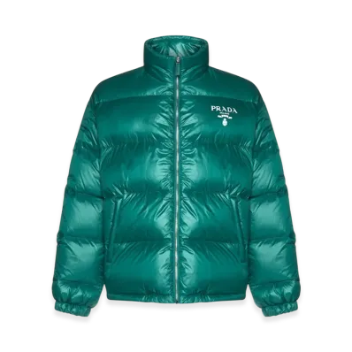 PRADA Re-Nylon Padded Down Jacket "Emerald Green"
