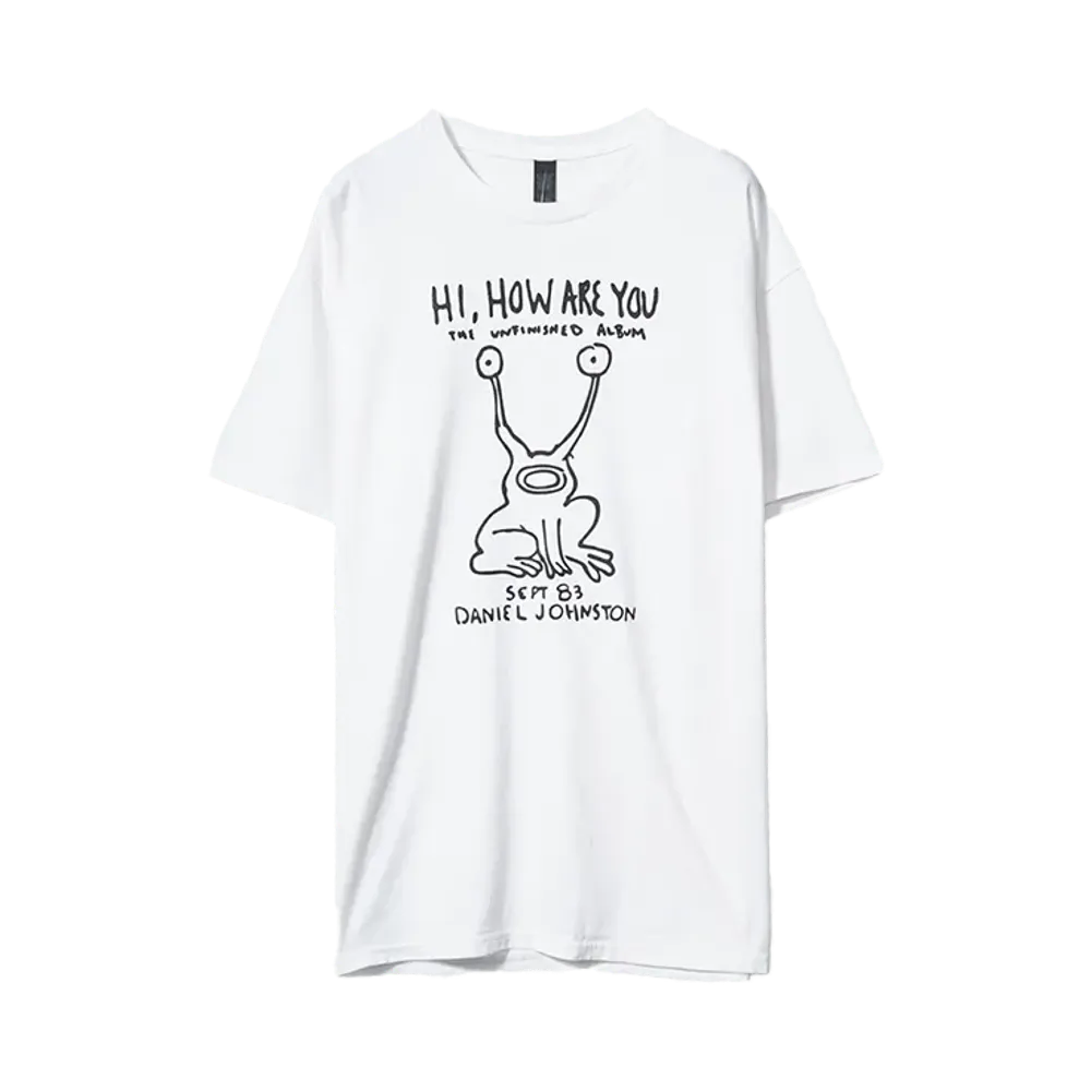 THRIFTY LOOK DANIEL JOHNSTON TEE "WHITE"