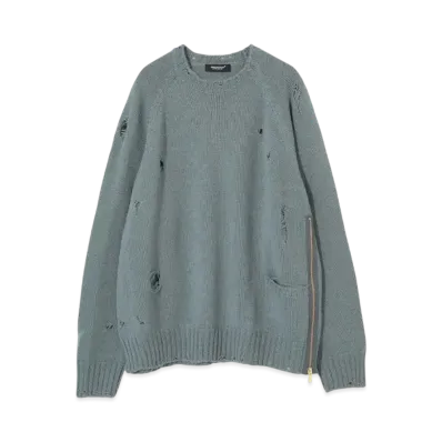 UNDERCOVER Wool Knit Pullover "Gray Blue"