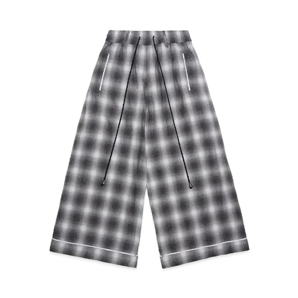 el conductorH COTTON FLANNEL PAJAMA TROUSERS "BLACK"
