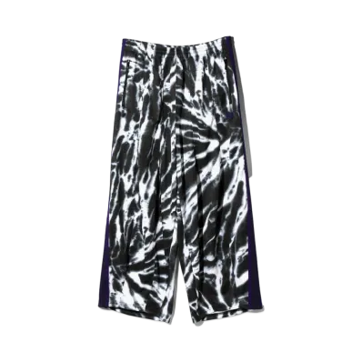 Needles for NEPENTHES H.D. Track Pant - Poly Smooth / Tie Dye Printed "Black"