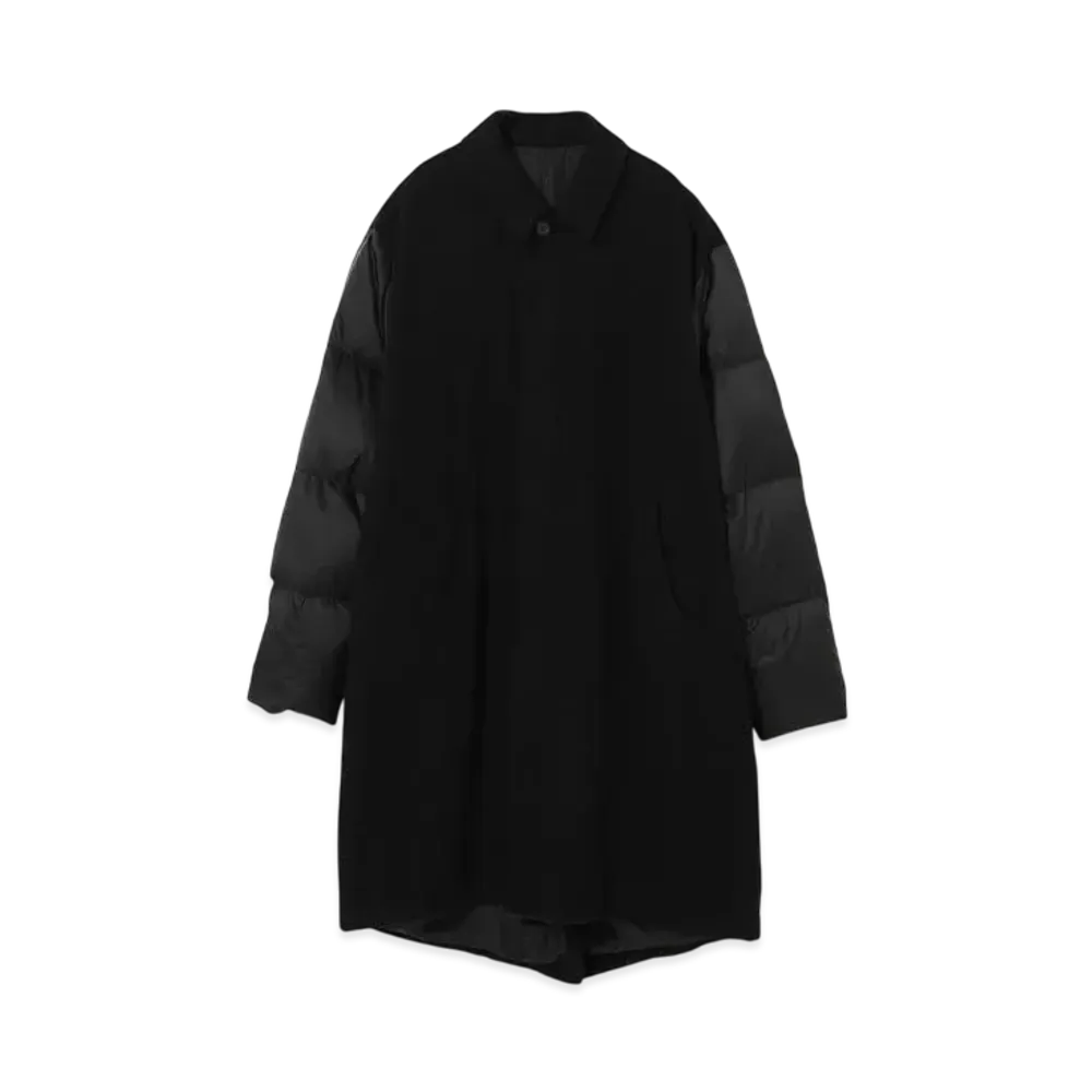 UNDERCOVER Down-Trimmed Wool Trench Coat "Charcoal"