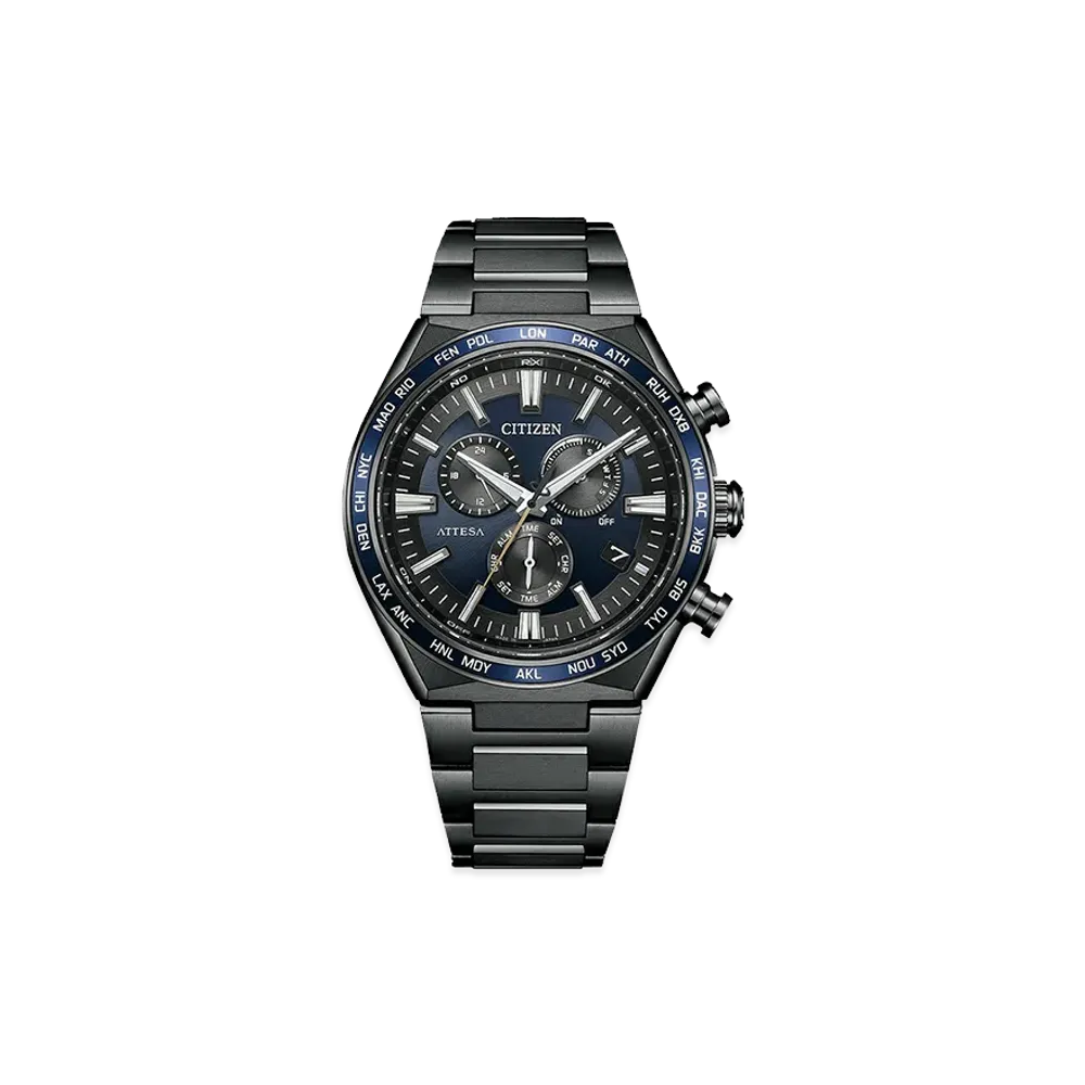 CITIZEN Attesa Act Line Chronograph Eco-Drive "Black/Navy"