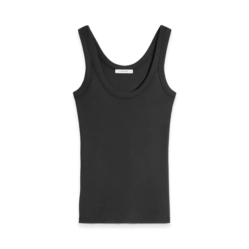 LEMAIRE Women's Jersey Ribbed Tank Top "Squid Ink"