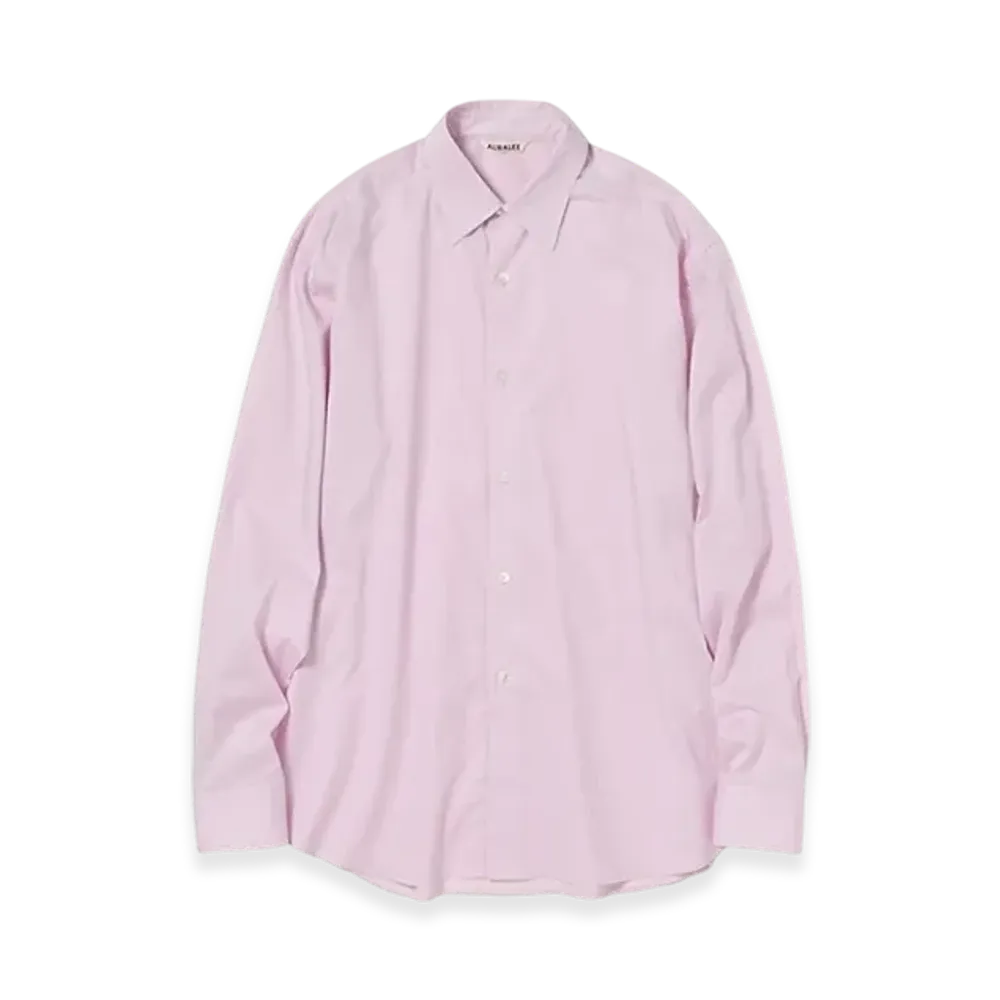 AURALEE Washed Finx Typewriter Shirt "Light Pink"