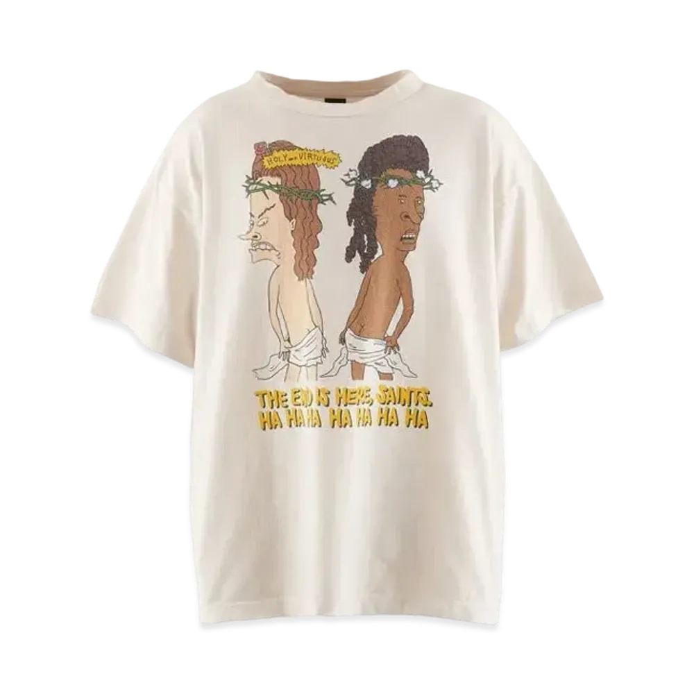 SAINT Mxxxxxx 23AW Denimtears HLY&VIRTS Tee "White"