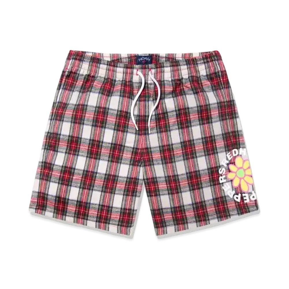 Noah x Red Hot Chili Peppers Flower Logo Shorts "Natural/Red"