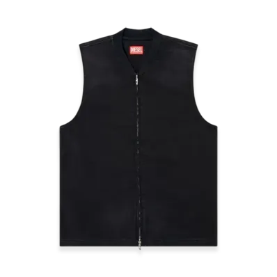 Diesel D-Sund-D-N Jogg Sleeveless Technical Joggjeans Vest "Black Dark Gray"
