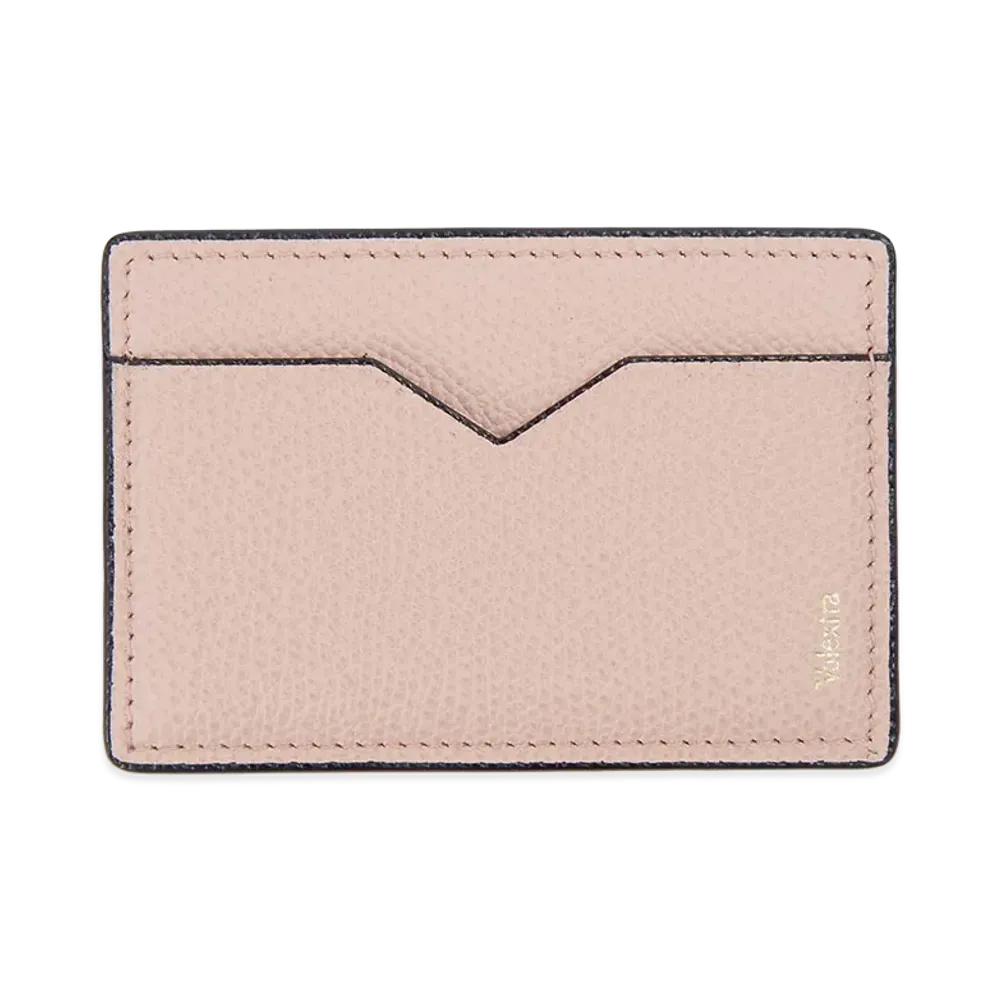 Valextra Card Case Pass Case "Bonne Mine Pink"
