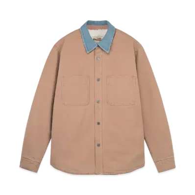 Stussy Sherpa Lined Work Shirt "Tan"