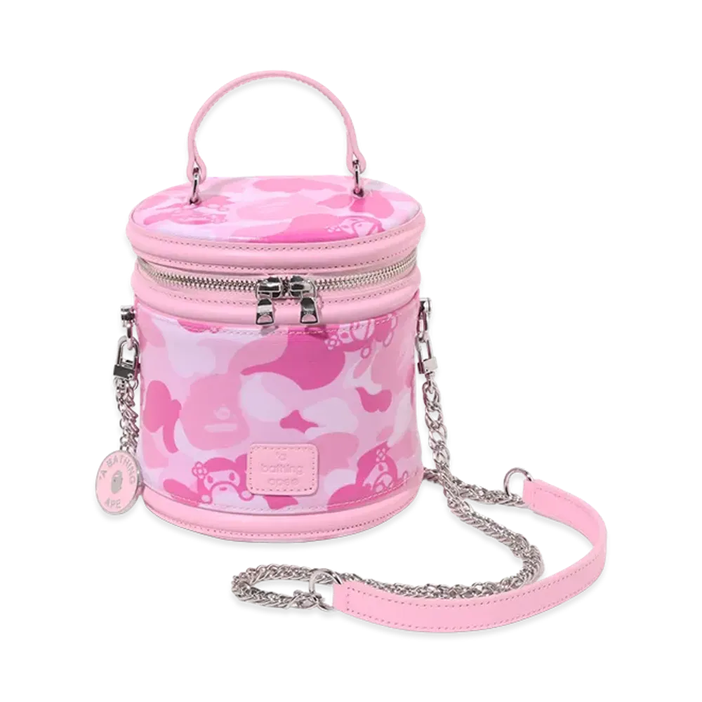 A BATHING APE Women's Baby Lisa ABC Camo Vanity Chain Shoulder Bag "Pink"