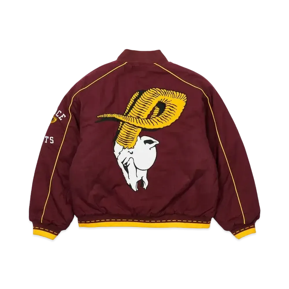 PALACE GOATS VARSITY JACKET "Burgundy"