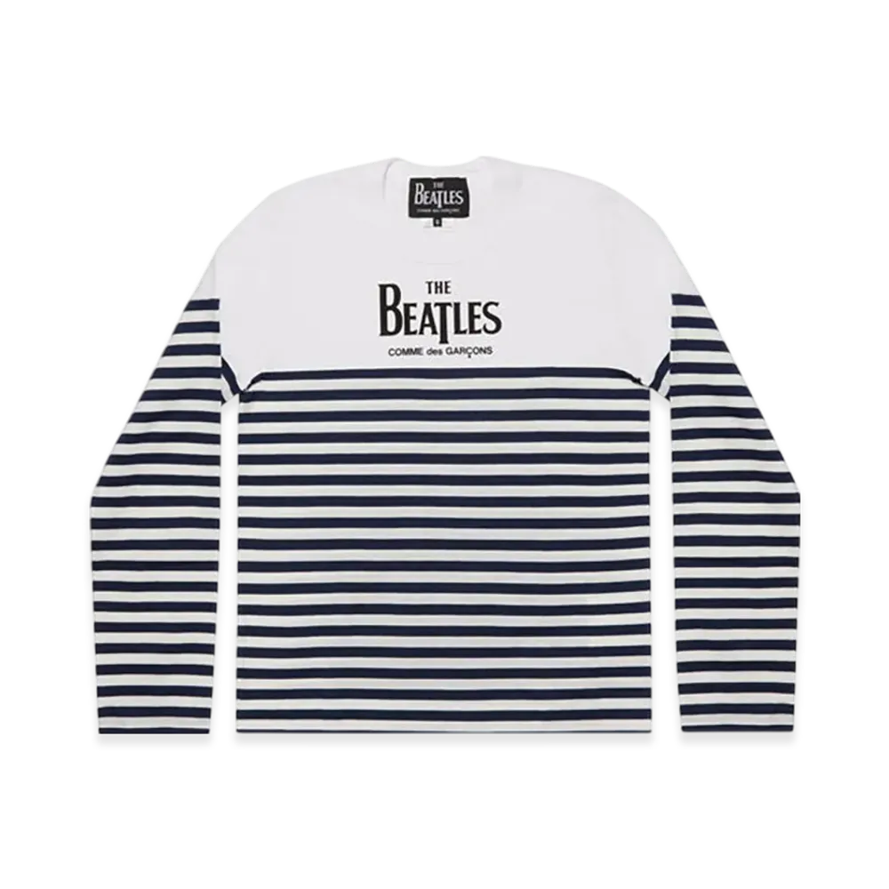 COMME des GARCONS x The Beatles T-Shirt "White/Navy"
