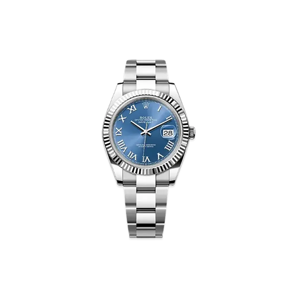ROLEX Datejust 41 Oystersteel & White Gold "Blue"