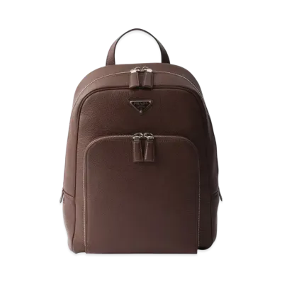 PRADA Leather Backpack "Brown"
