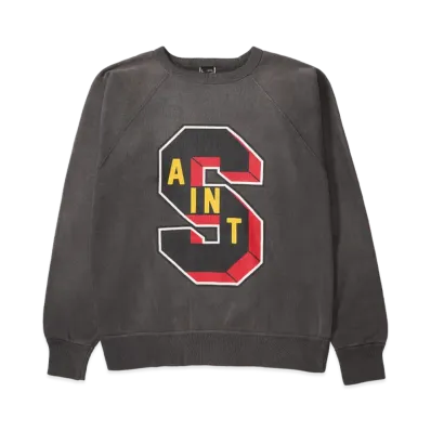 SAINT Mxxxxxx x Denim Tears Crew Sweat "Black"