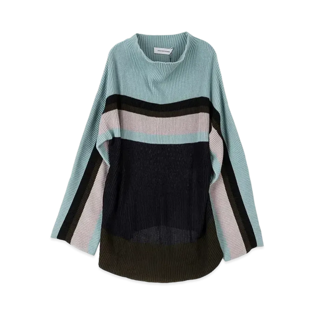 KIKO KOSTADINOV Essick Stripe Long Sleeve "Ash Blue/Grey"