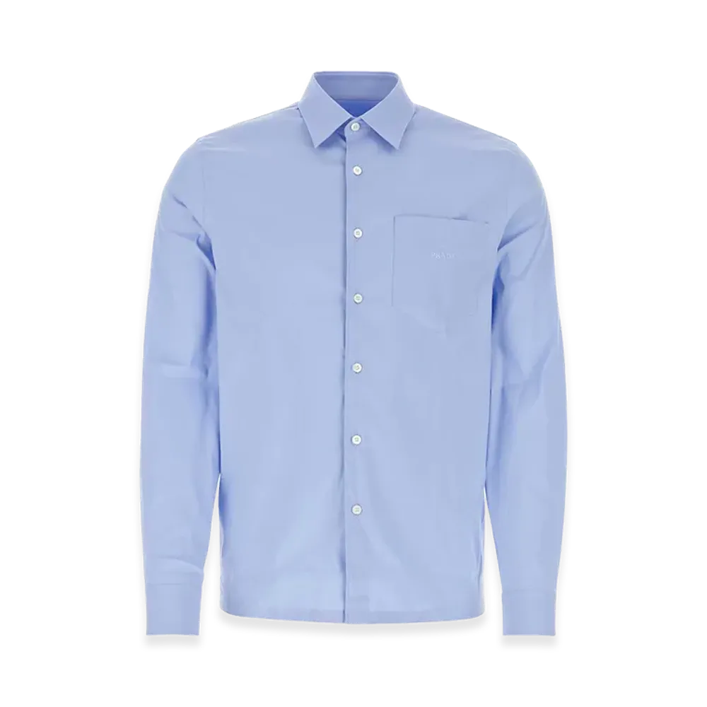 PRADA Poplin Shirt "Powder Blue"