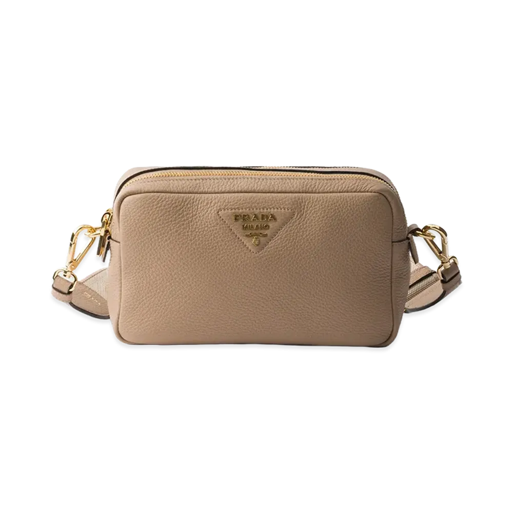 PRADA Small Leather Shoulder Bag "Cameo"