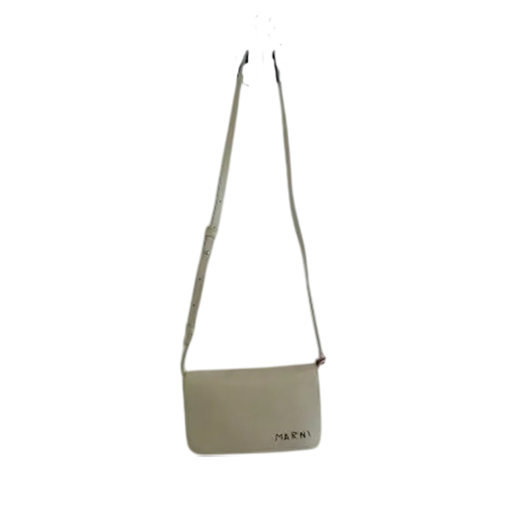 MARNI Leather Pochette "White"