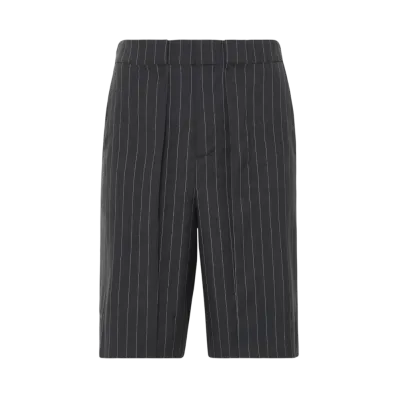 JW ANDERSON Fold Front Pleat Shorts "Black"
