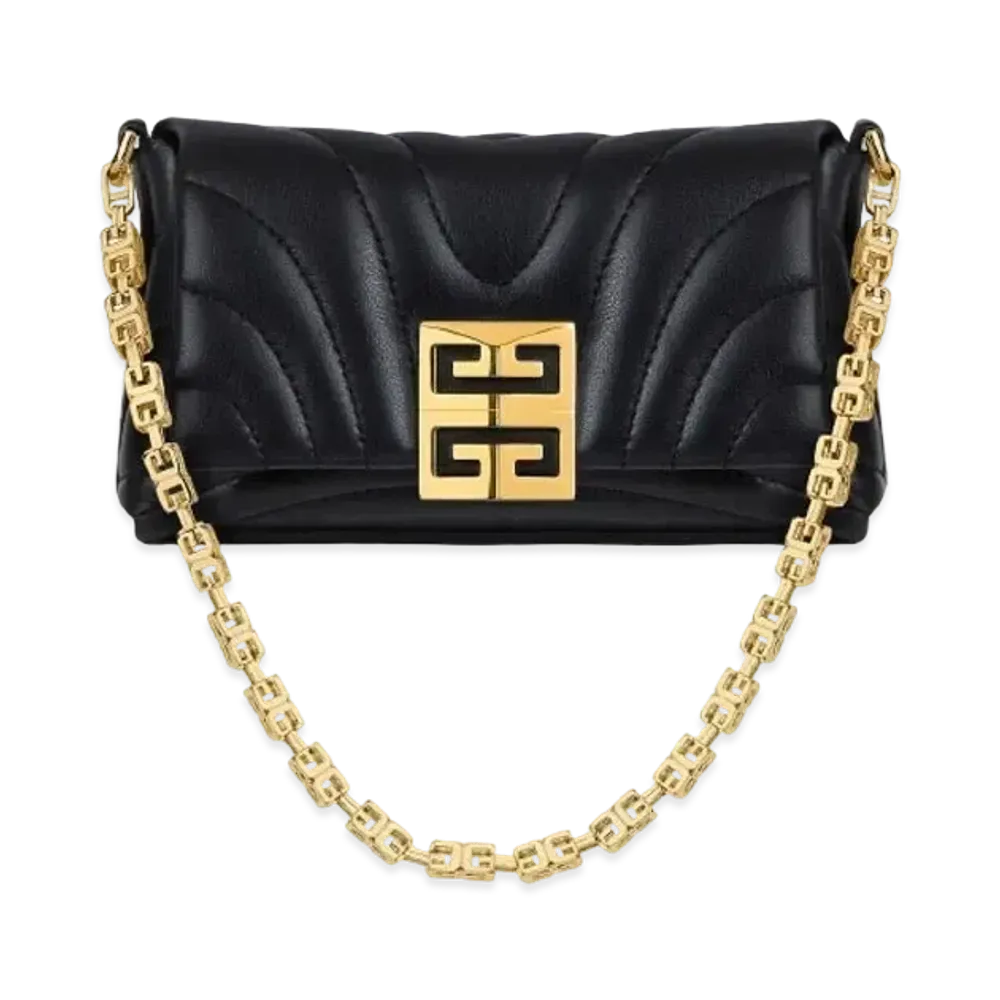 GIVENCHY Micro 4G Soft Bag In Quilted Leather "Black"