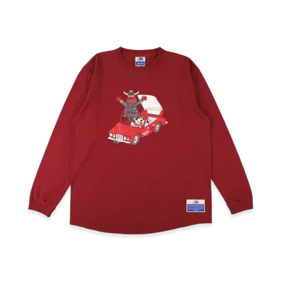 WIND AND SEA x Parappa The Rapper x Bulls L/S Tee "Burgundy"