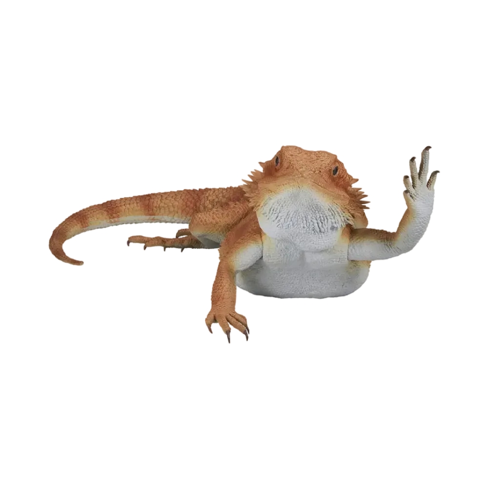 BANDAI "Ichiban Kuji" -Reptiles & Amphibians ~Tiny Friends~- Last One Prize Bearded Dragon Figure Arm Waving Ver.