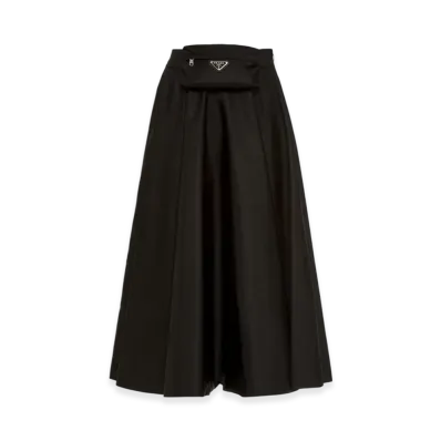 PRADA Women's Re-Nylon Circle Skirt "Black"