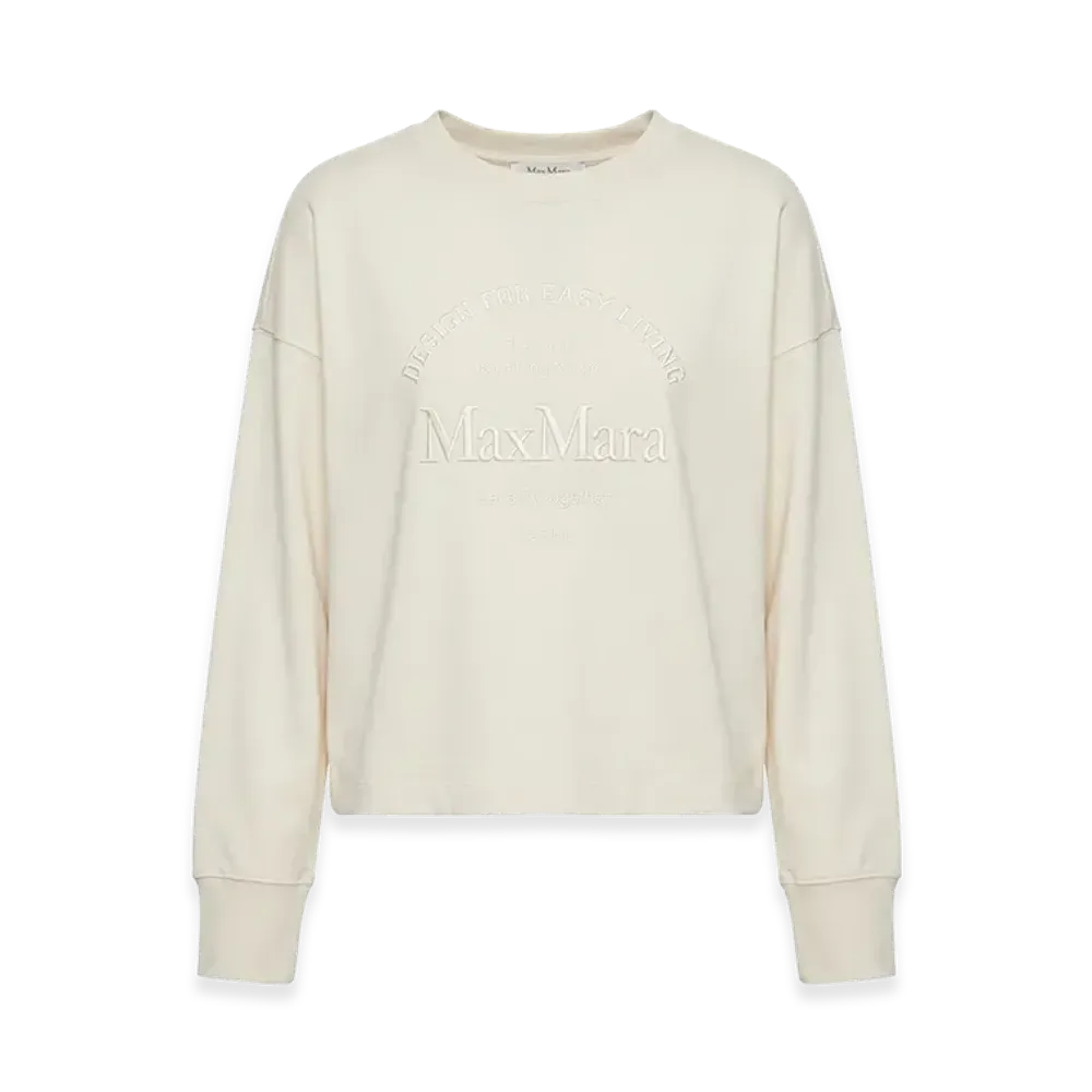 S Max Mara Women's Rugiada Long Sleeve T-Shirt "Sand"