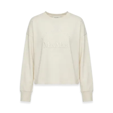 S Max Mara Women's Rugiada Long Sleeve T-Shirt "Sand"