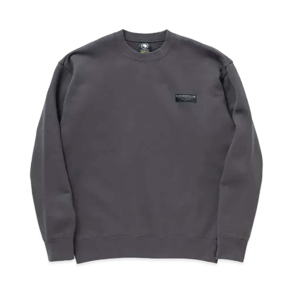 RATS Crew Neck Sweat Bar Tag "Charcoar"