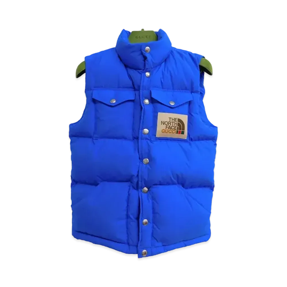 GUCCI x The North Face GG Canvas Shearling Jacket "Blue"