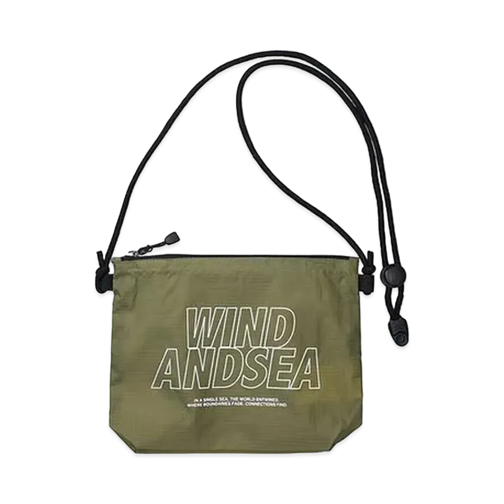 WIND AND SEA Wind Sacoche "Olive"