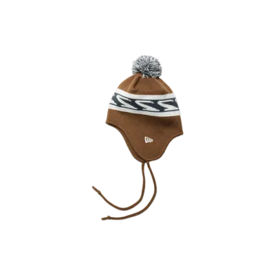 NEW ERA x SHINKNOWNSUKE Pom-Pom Knit Ear Flaps "Walnut"