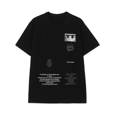WILDSIDE Yohji Yamamoto Pour Homme Invitation T-Shirt (2019SS) "Black"