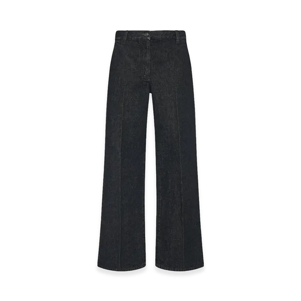 The Row Women's Vita Cotton Jeans "Black"