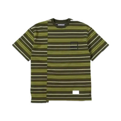 NEIGHBORHOOD Border Crewneck SS . CO "Olive Drab"