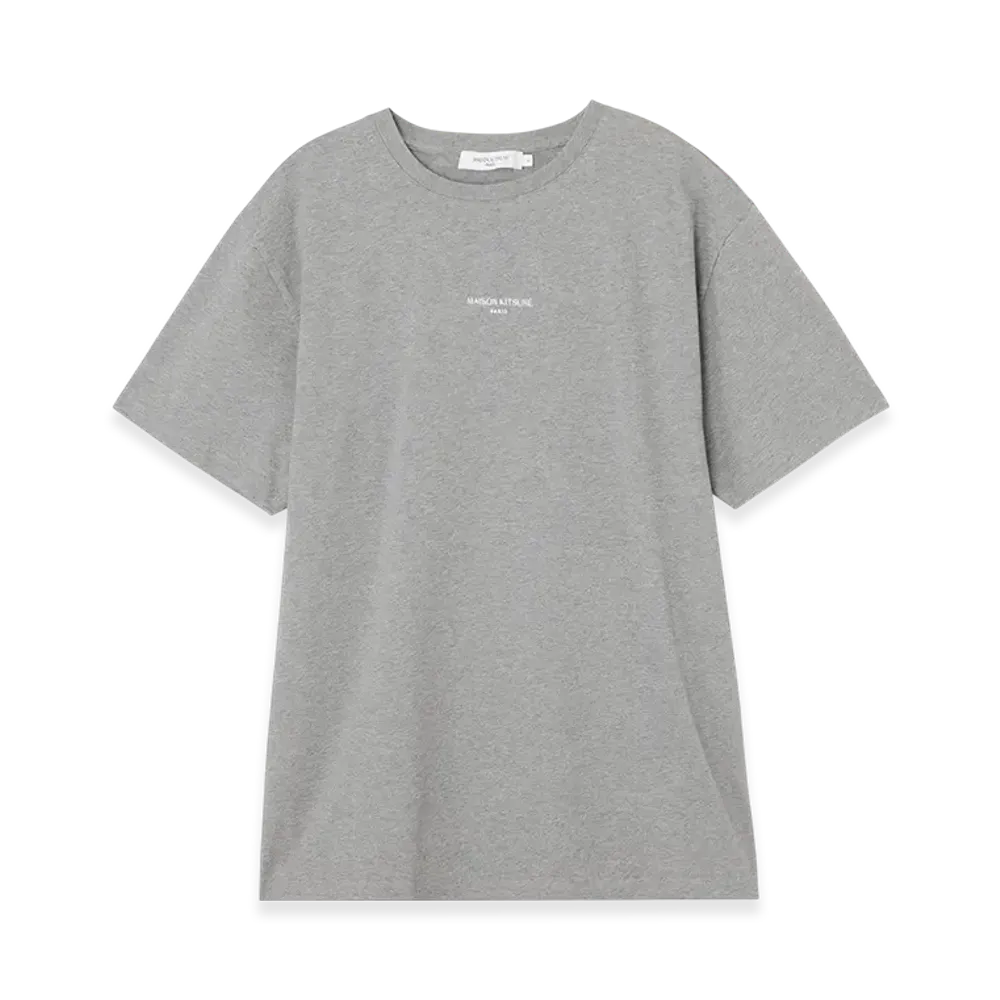 Maison Kitsune Paris Embroidered Relaxed T-shirt "Gray Melange"
